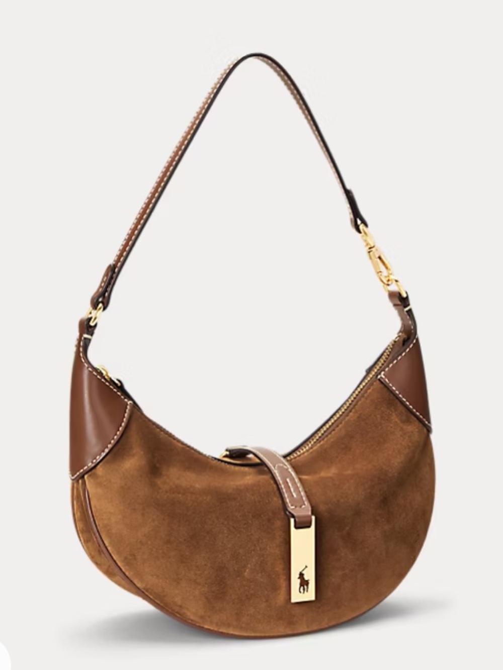 Ralph Lauren Polo id mini suede should bag - Picture 3 of 6